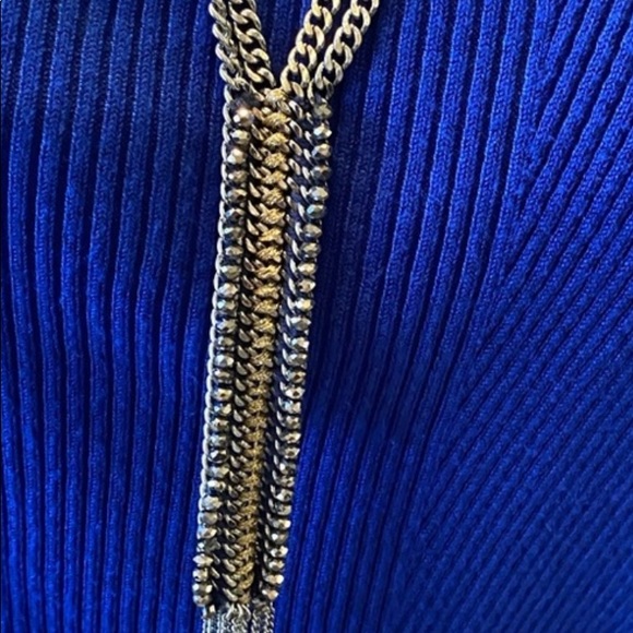 Stella & Dot Jewelry - Stella and Dot mixed metal blue stone necklace.